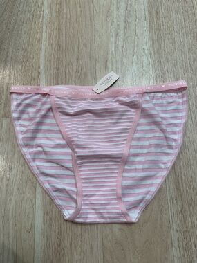 Victoria's Secret Pink & White Women’s String ' Bikini Briefs